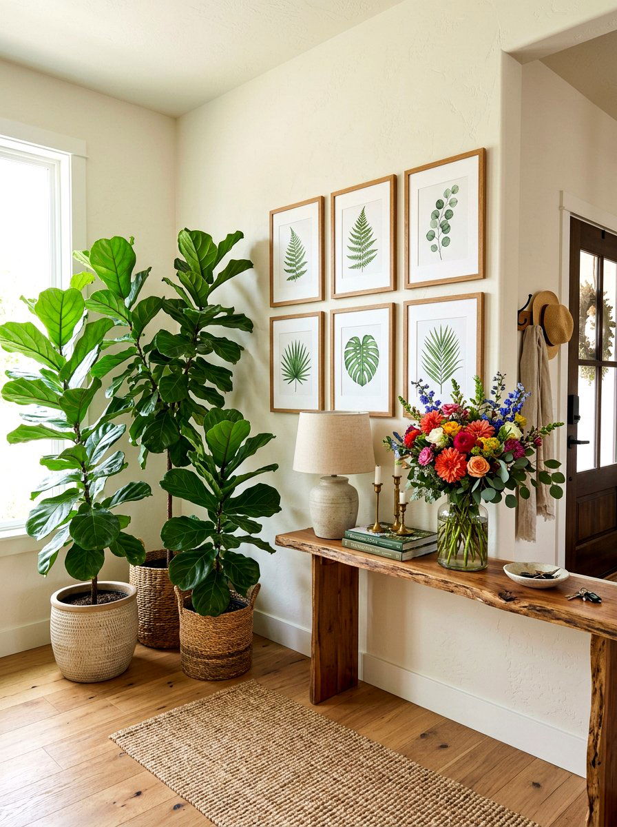 Botanical Entryway Decor - 30 welcoming entryway ideas