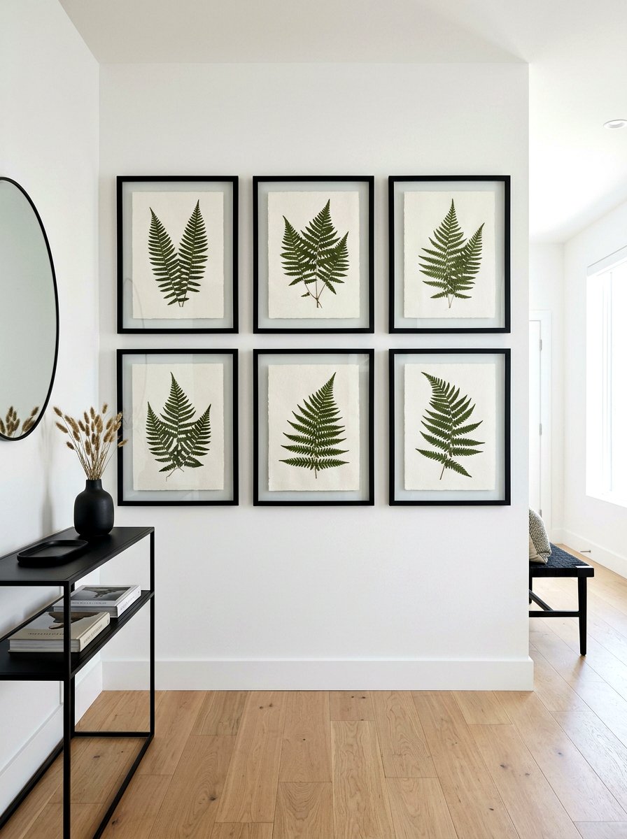Botanical Gallery Wall - 30 spring hallway refresh ideas