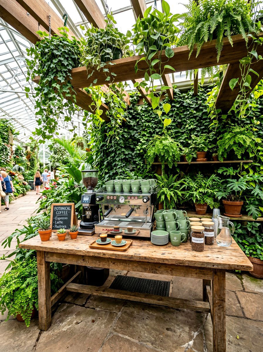 Botanical Garden Coffee Station - 30 home cafe ideas