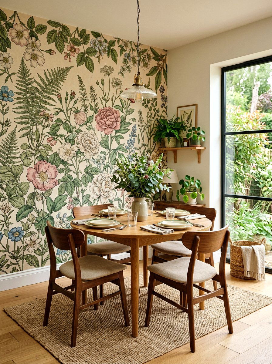 Botanical Garden Mural - 30 small room mural ideas
