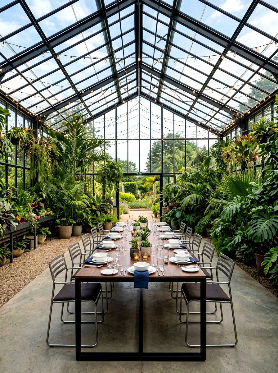 Botanical Greenhouse Setting - 30 alfresco birthday party ideas