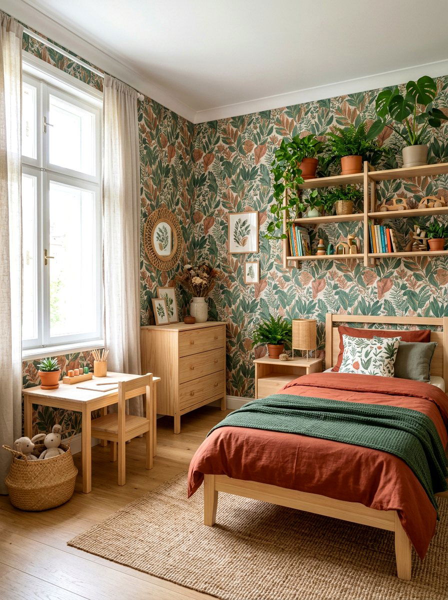Botanical Kids Room - 30 Pinterest kids room ideas