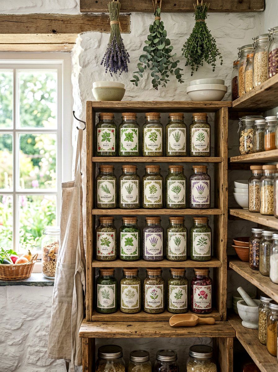 Botanical Pantry Labels - 30 pantry label ideas