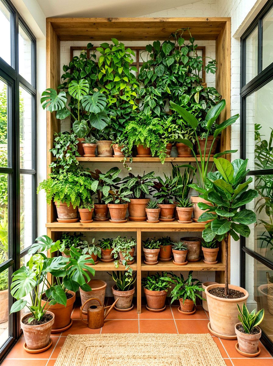Botanical Sanctuary Niche - 30 niche shelf styling ideas