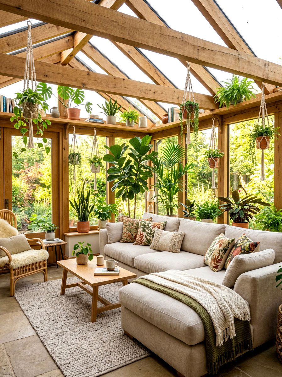Botanical Sunroom Lounge - 30 indoor garden room ideas