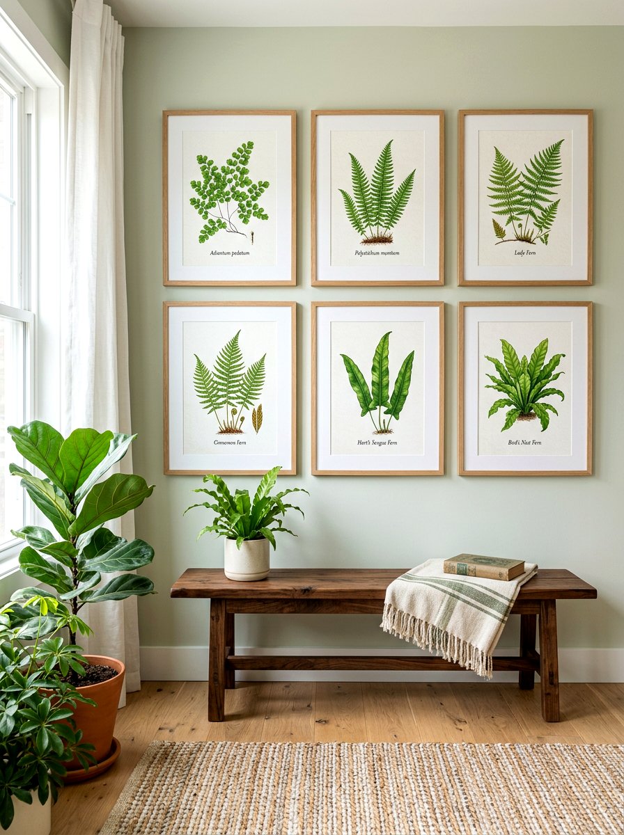 Botanical Wall Art - 30 front hallway decor ideas