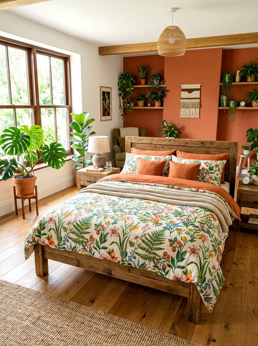Botanical floral duvet - 30 designer bedding bedroom ideas