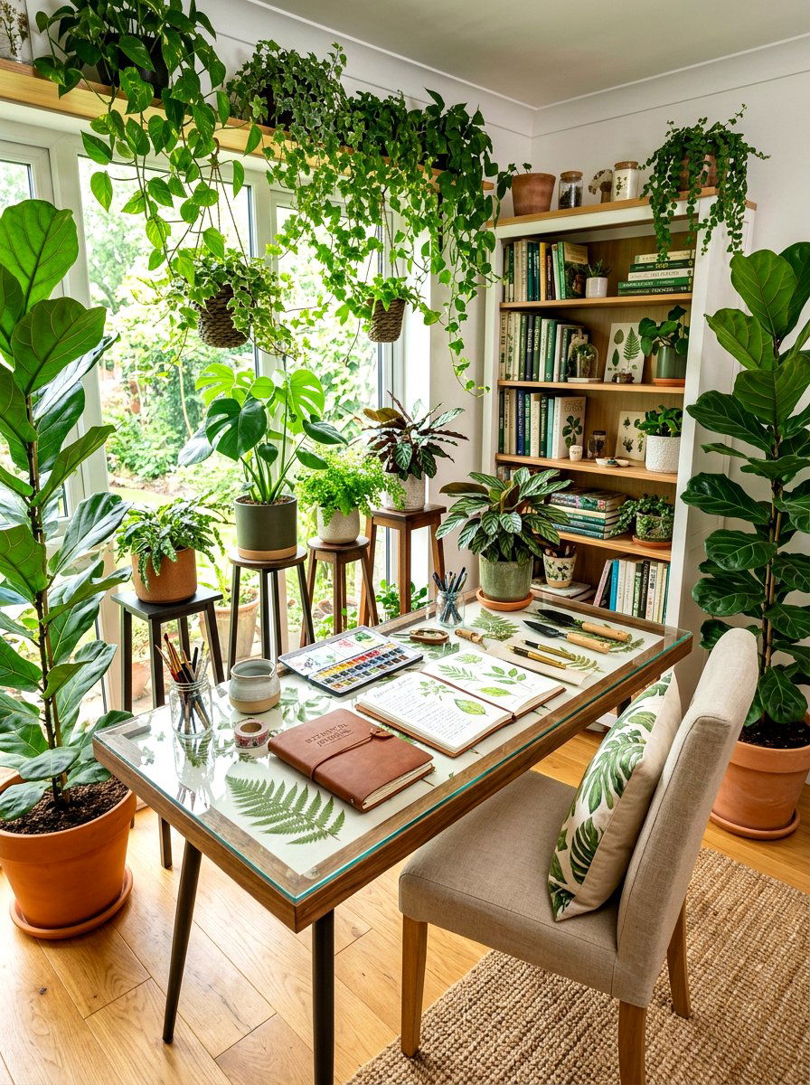 Botanical journaling station - 30 tea and journaling corner ideas