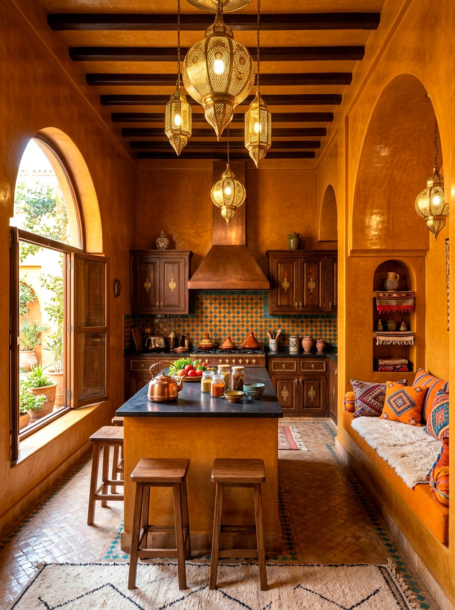 Botanical pattern plate wall - 30 plate wall kitchen ideas
