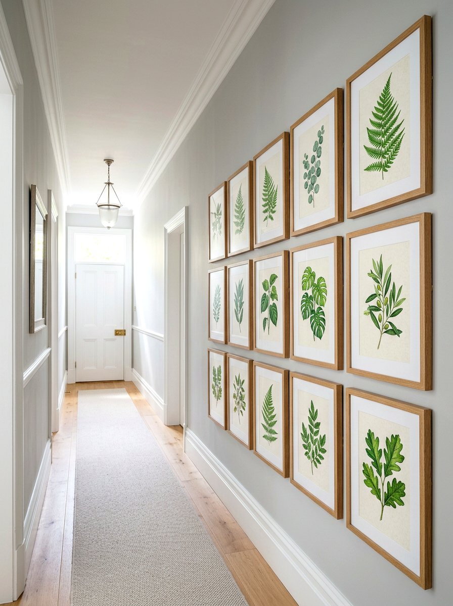 Botanical print set - 30 long wall decor ideas