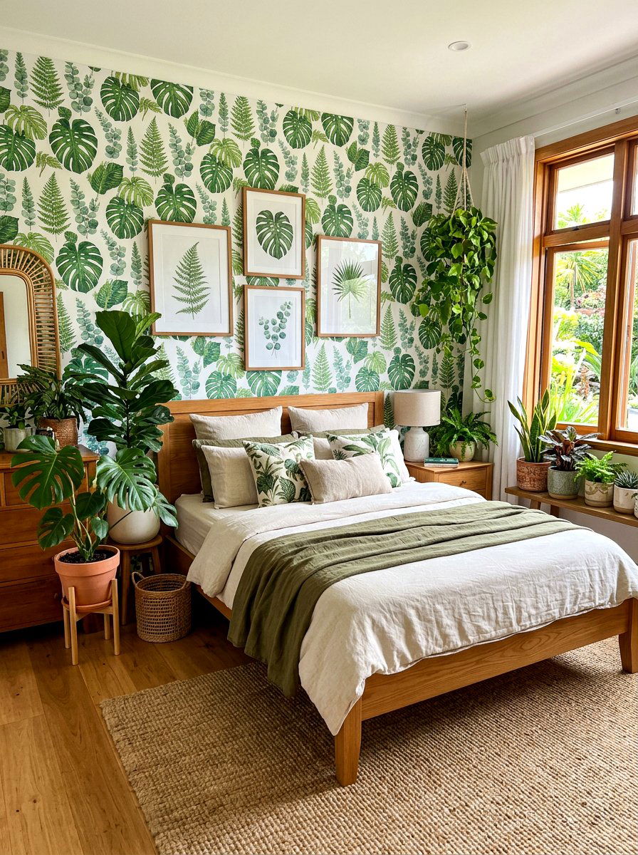 Botanical theme bedroom - 30 grandma core bedroom ideas