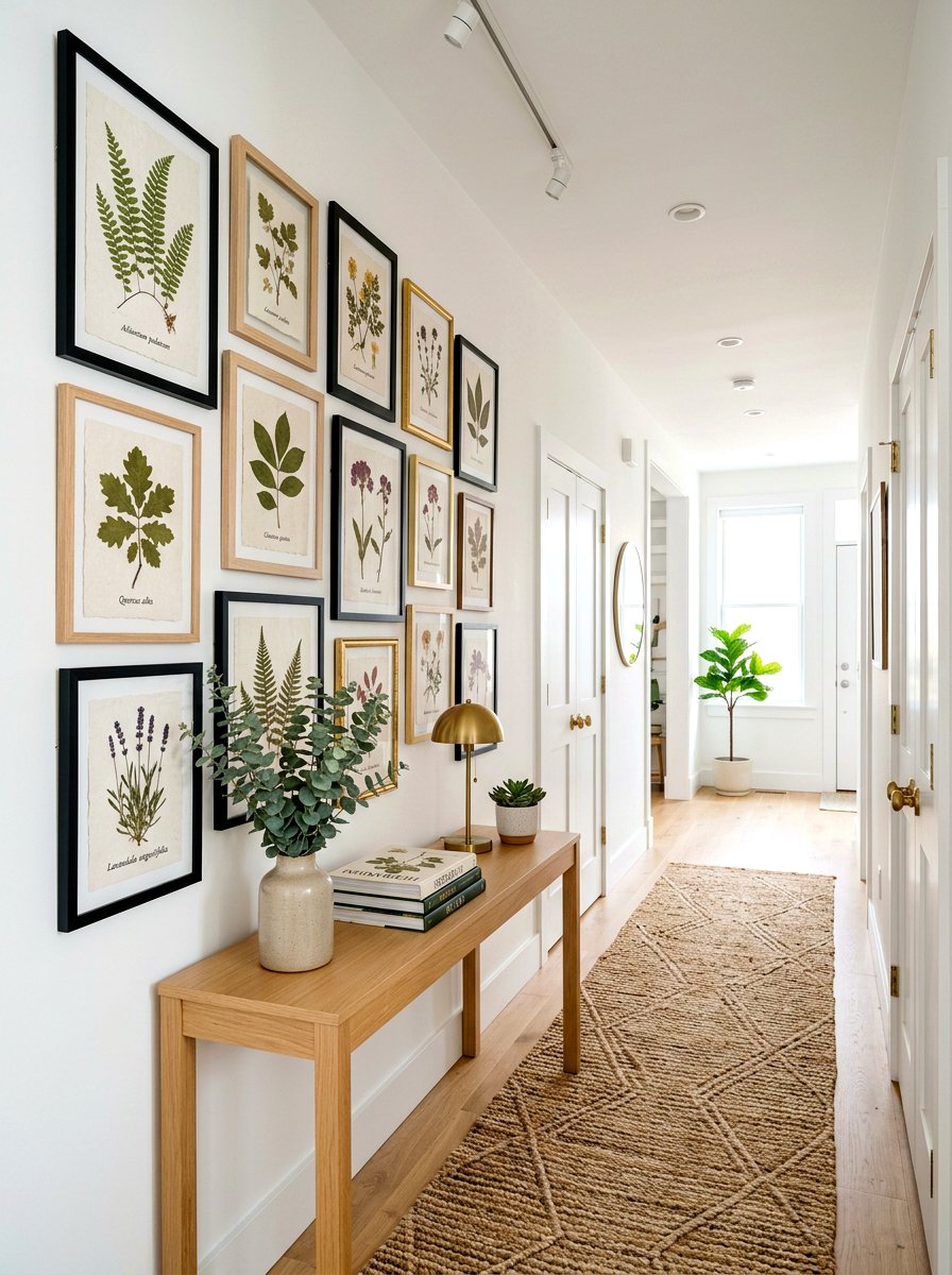 Botanical wall art - 30 earthy home decor ideas