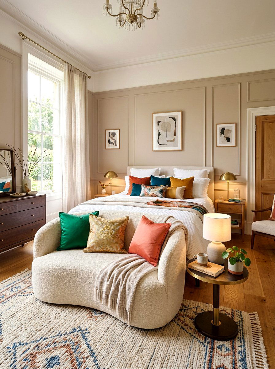 Boucle Settee Bedroom - 30 boucle bedroom ideas