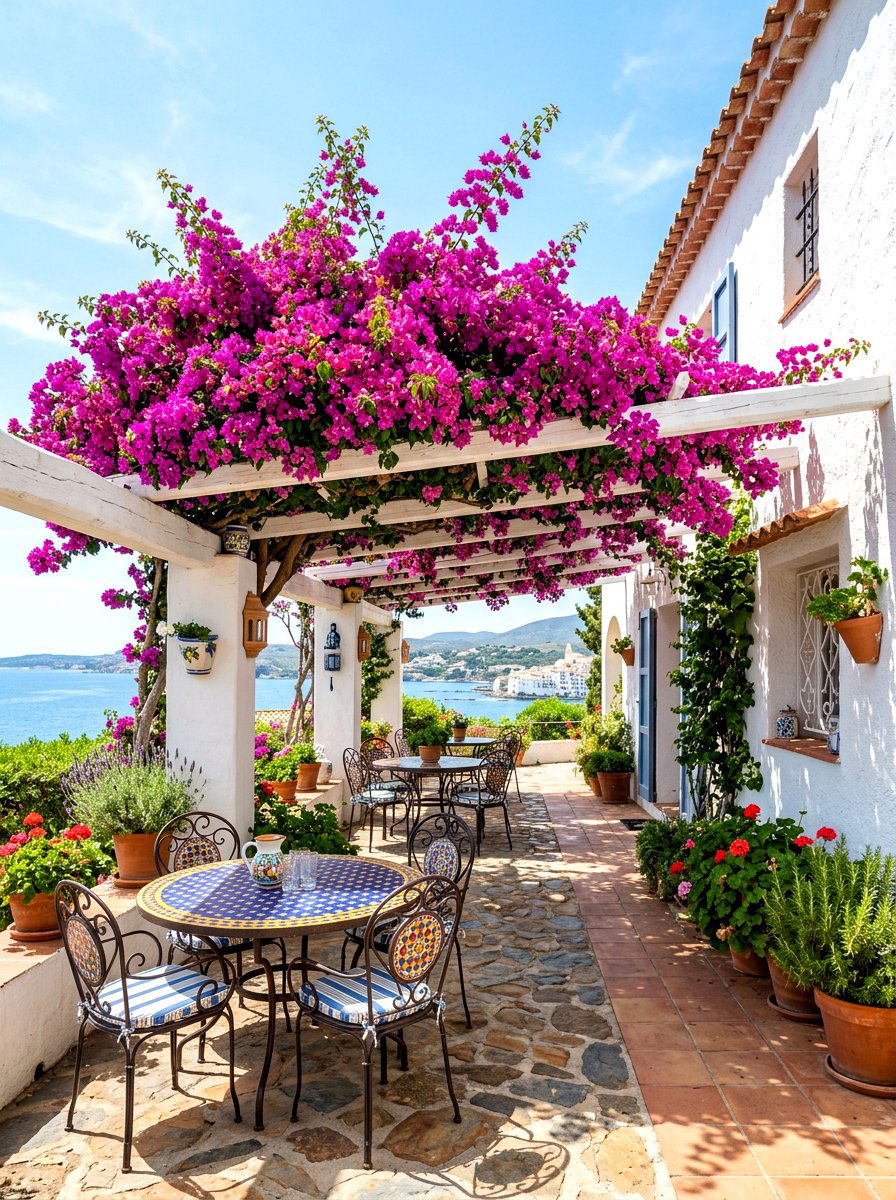 Bougainvillea Pergola - 30 pergola plant ideas