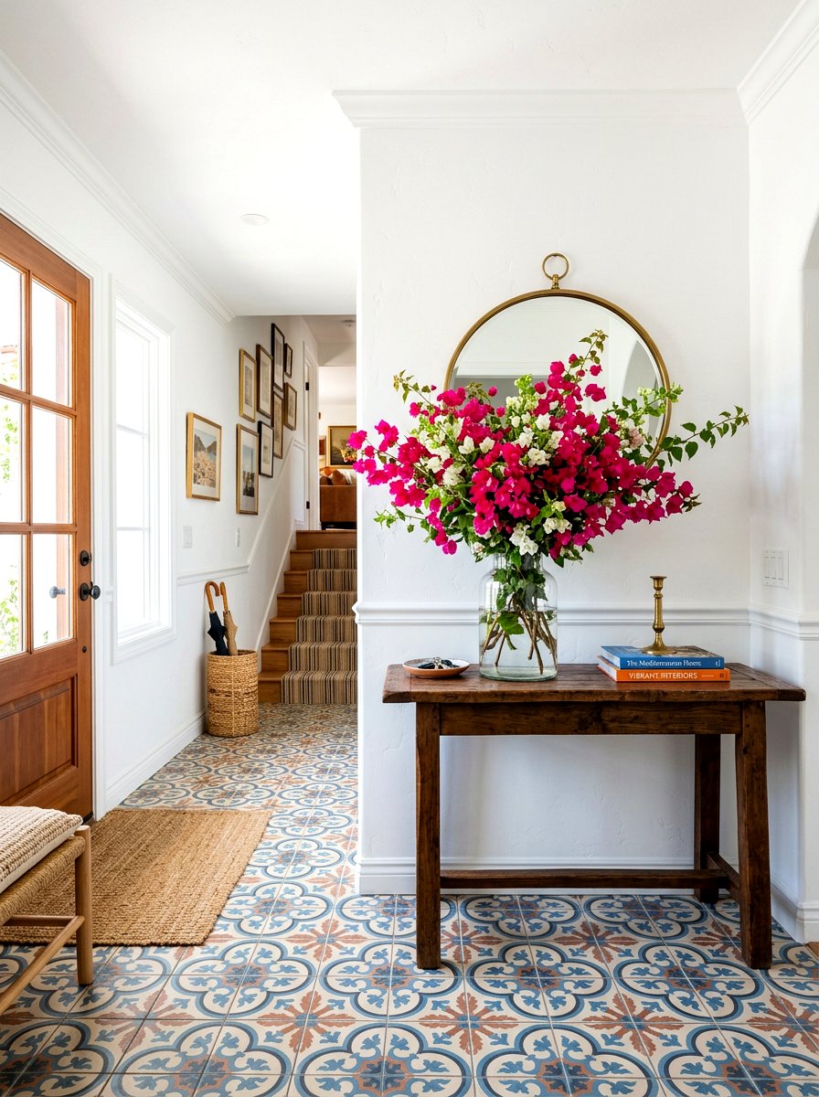 Bougainvillea floral arrangements - 30 Mediterranean summer decor ideas