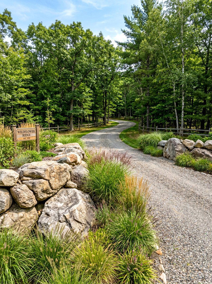 Boulder Driveway Landscaping - 30 driveway landscaping ideas