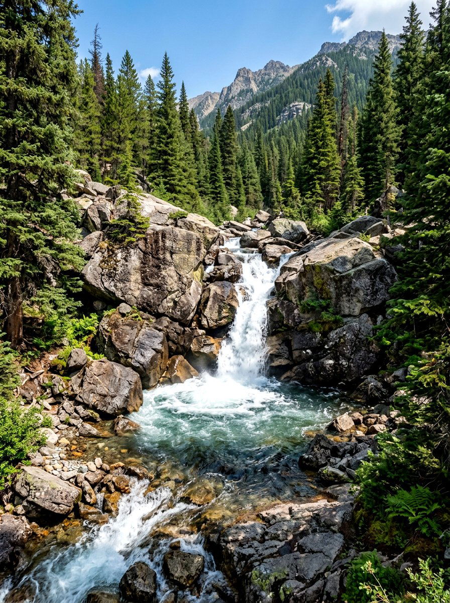 Boulder waterfall stream - 30 backyard stream ideas