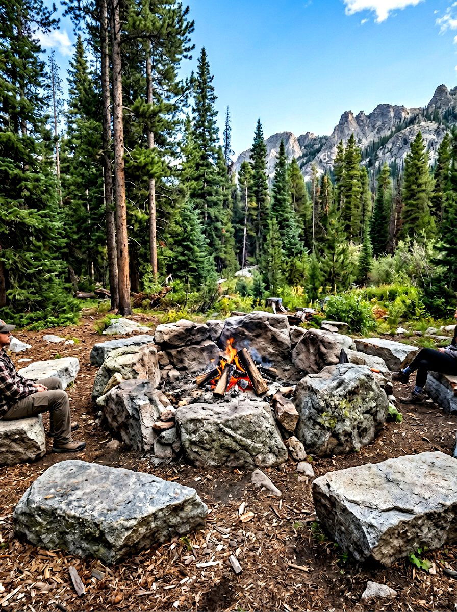 Boulders Fire Pit - 30 backyard fire pit ideas
