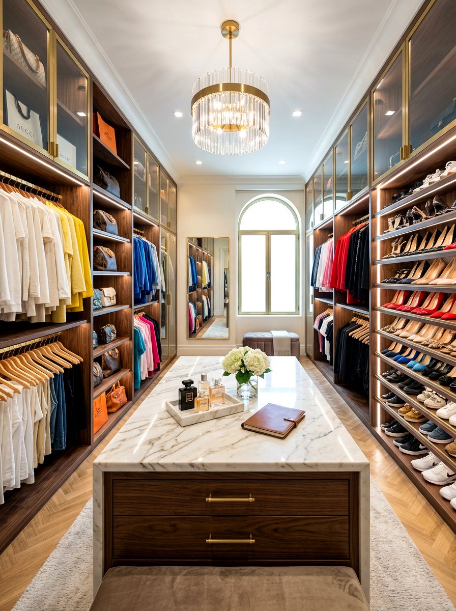 Boutique Walk In Closet - 30 color coordinated closet ideas