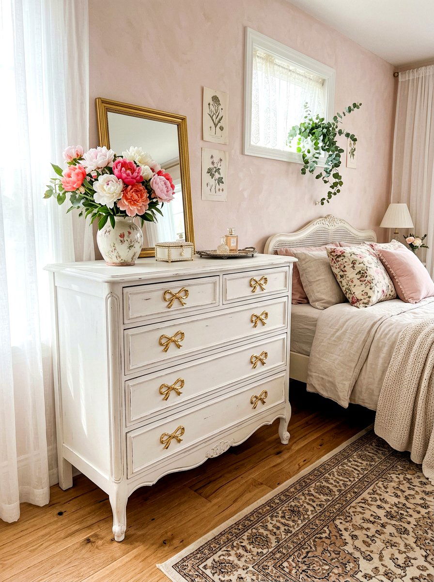 Bow Drawer Pulls - 30 ribbon and bow bedroom ideas