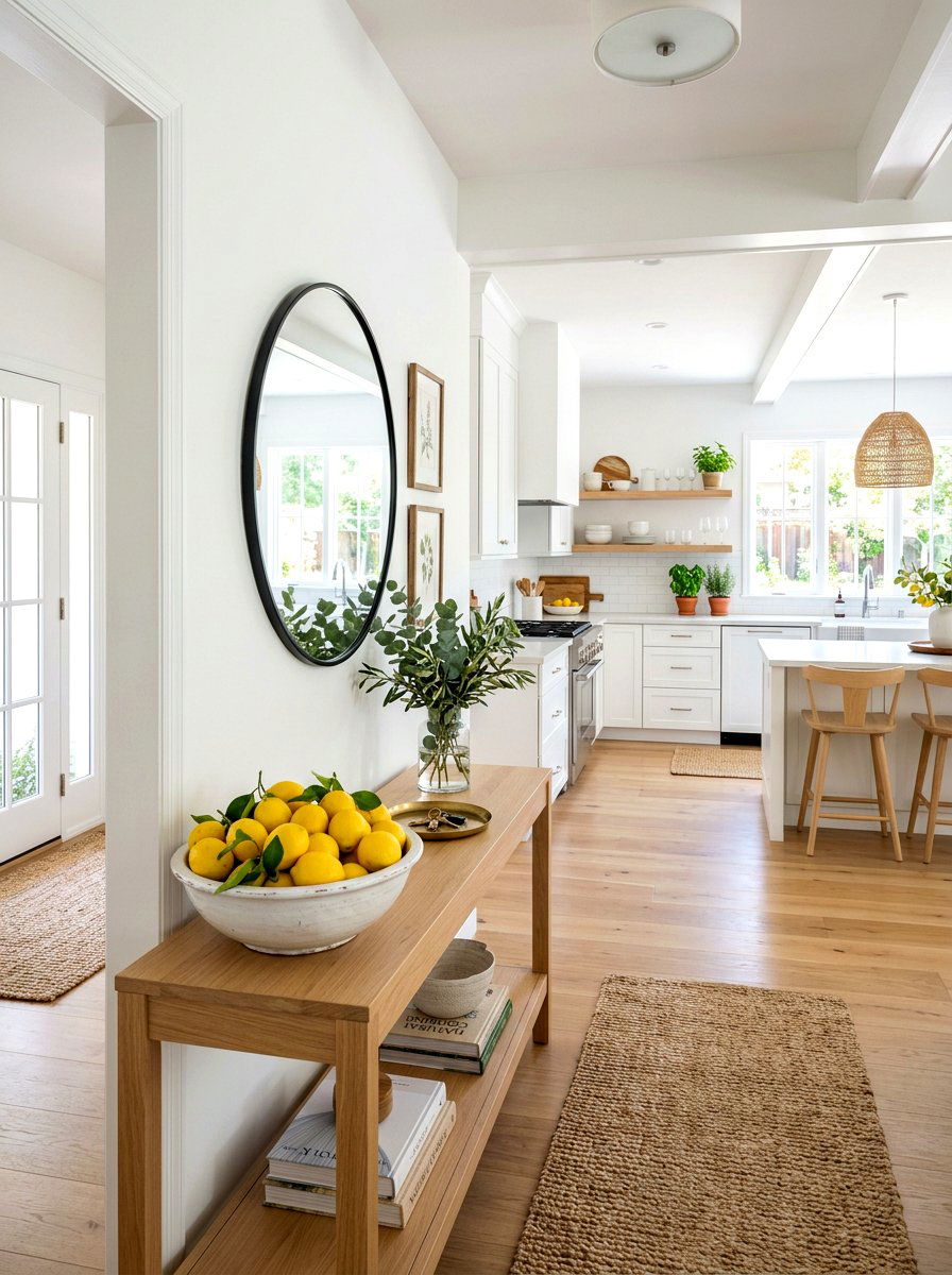 Bowl Of Fresh Fruit - 30 Nancy Meyers entryway ideas
