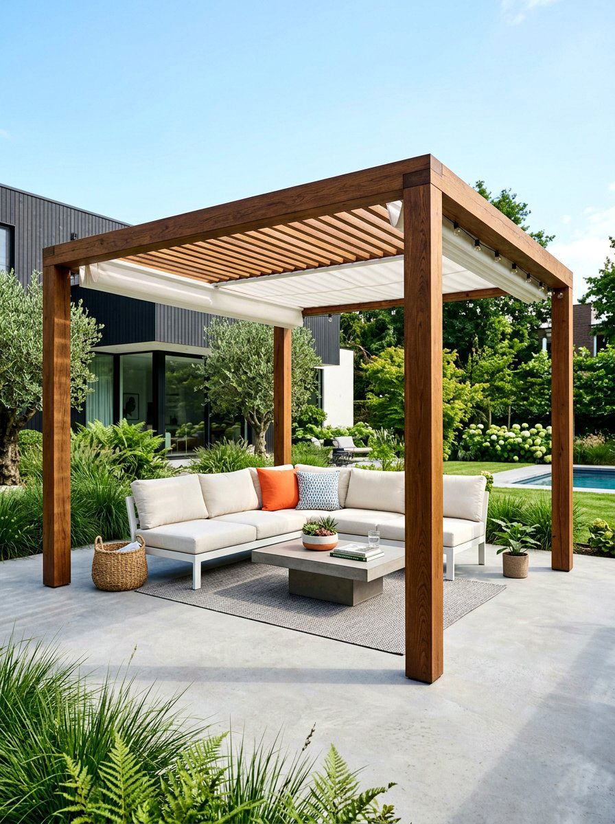 Box Frame Pergola For Contemporary Space - 30 small pergola ideas