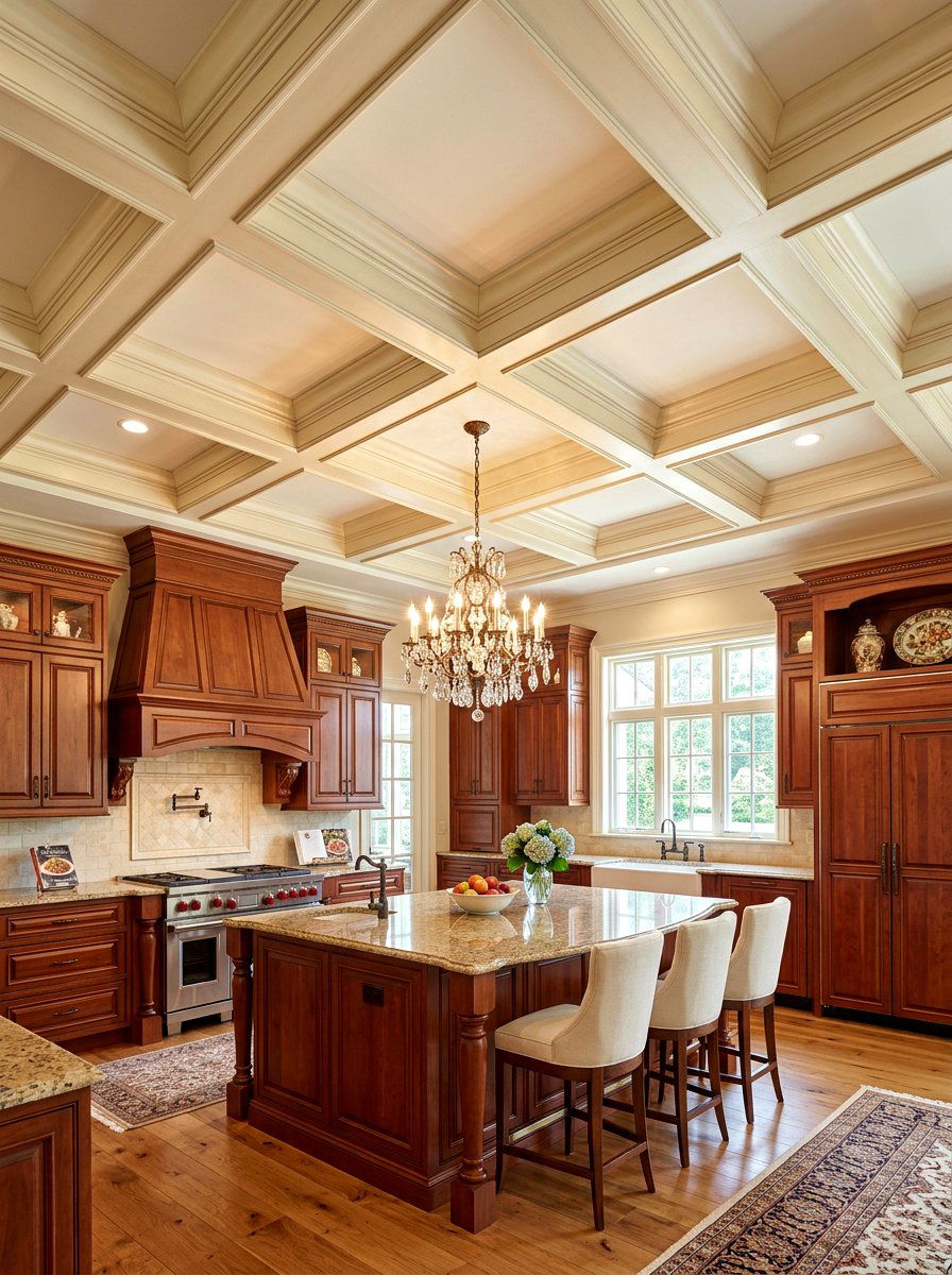 Box beam kitchen ceiling - 30 kitchen ceiling beam ideas