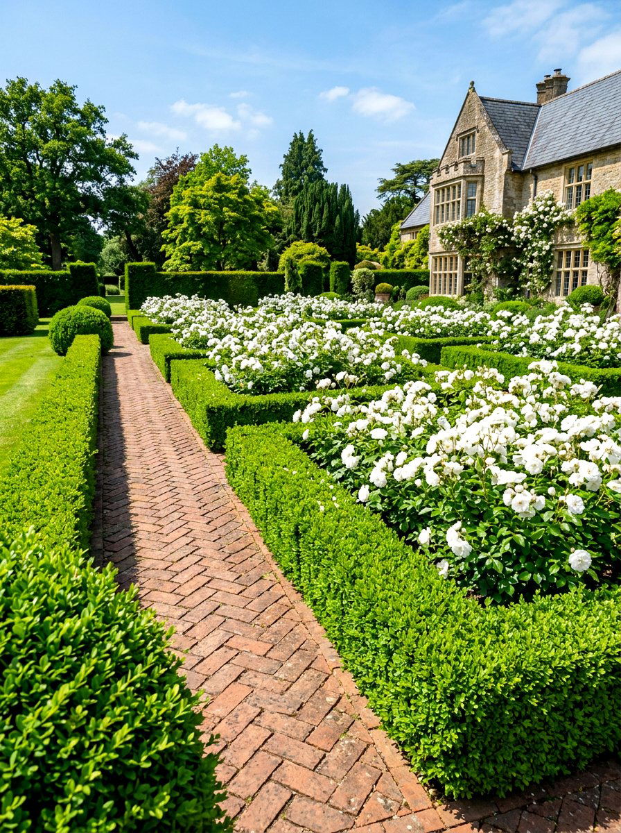 Boxwood Border - 30 front yard garden ideas