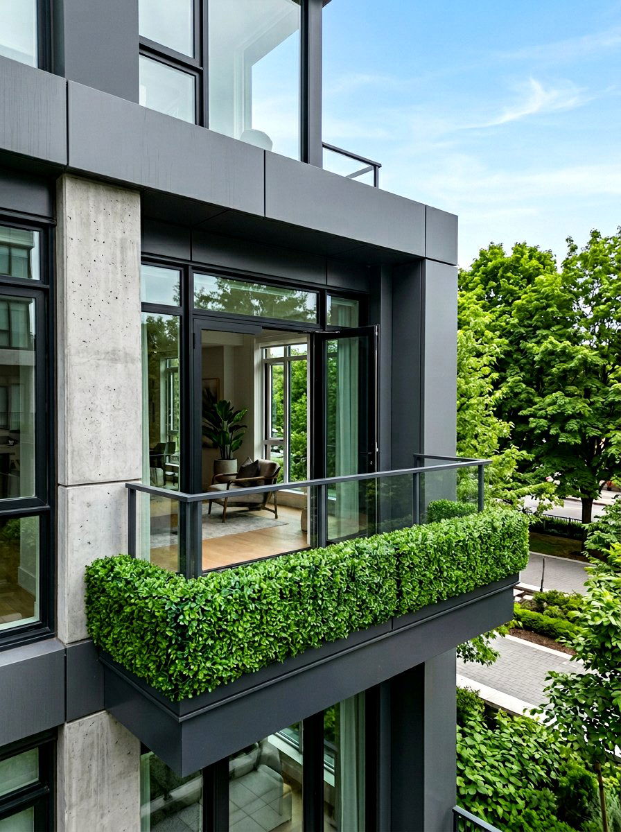 Boxwood Hedge - 30 Juliet balcony decor ideas