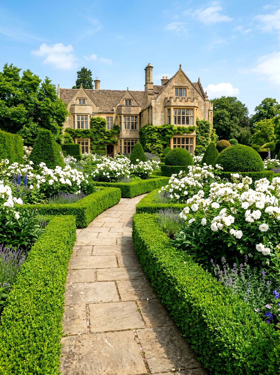 Boxwood Hedge Landscaping - 30 quiet luxury exterior ideas