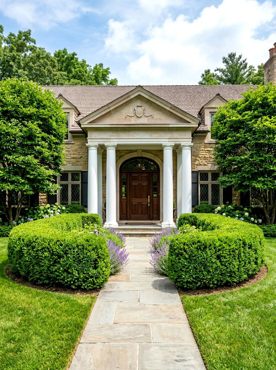 Boxwood Hedge Screen - 30 utility box cover ideas