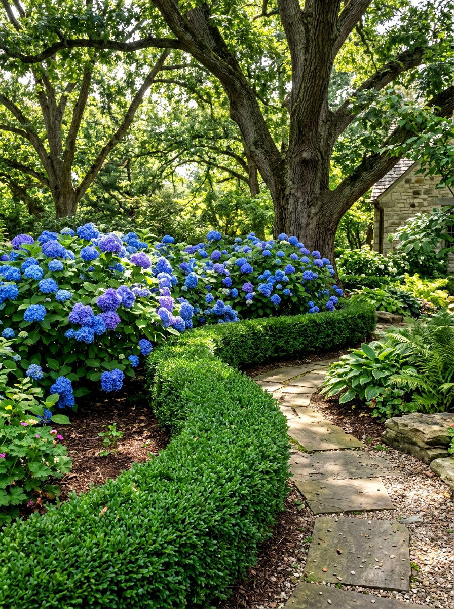 Boxwood Hydrangea Border - 30 boxwood border ideas