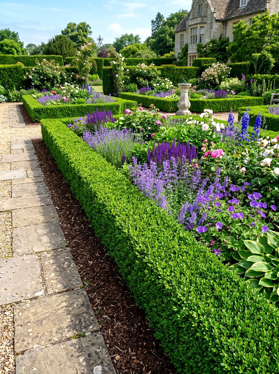 Boxwood Living Border - 30 mow strip ideas