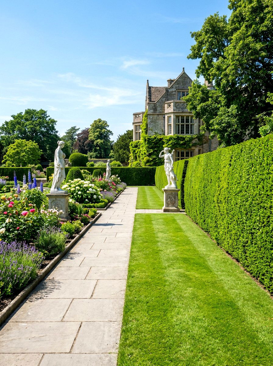 Boxwood Privacy Hedge - 30 hedge row ideas