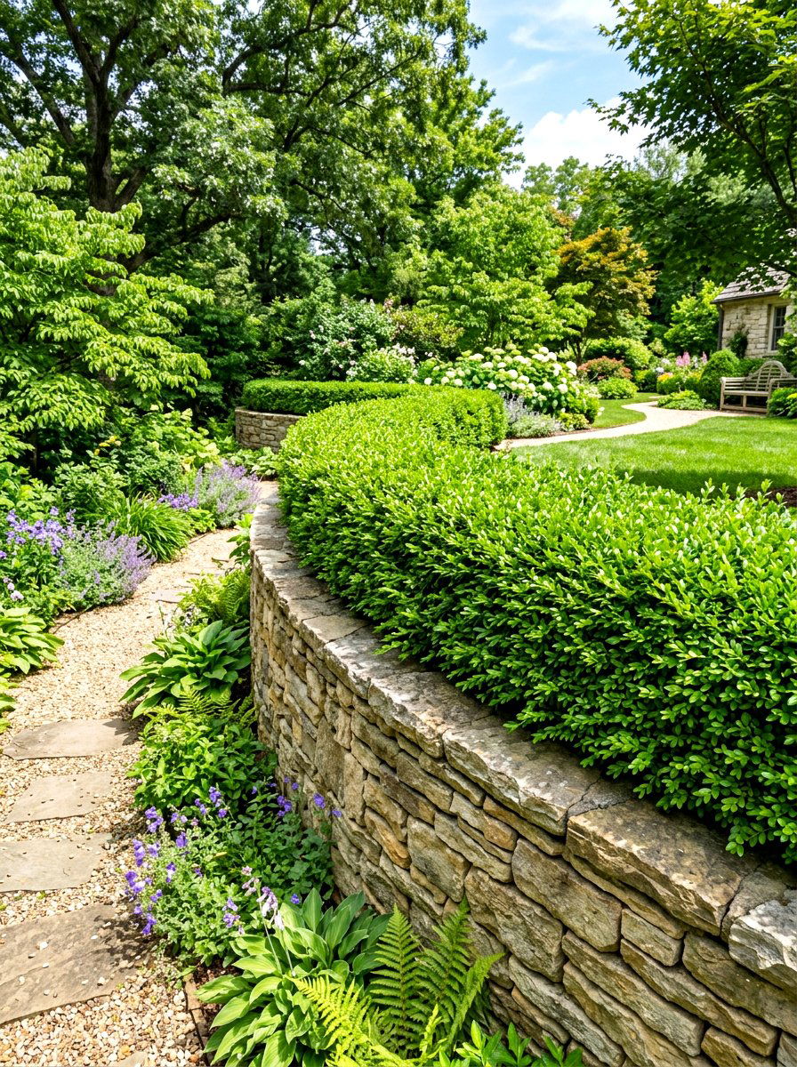 Boxwood Wall Border - 30 boxwood border ideas