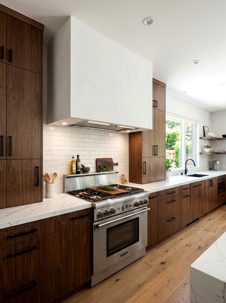Boxy Plaster Range Hood - 30 plaster range hood ideas