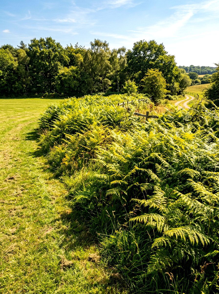 Bracken Fern Wild Garden - 30 woodland fern border ideas