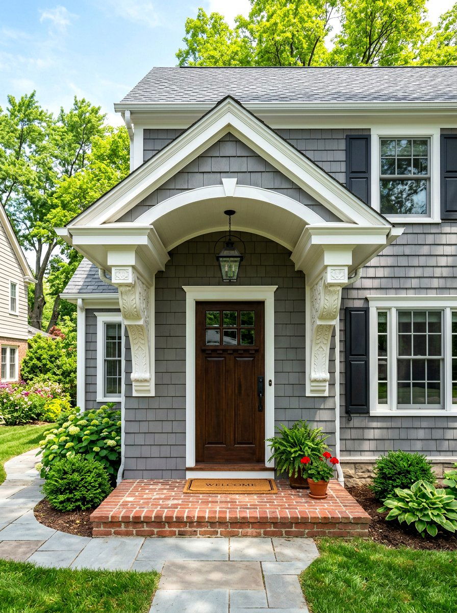 Bracket Supported Portico - 30 portico ideas