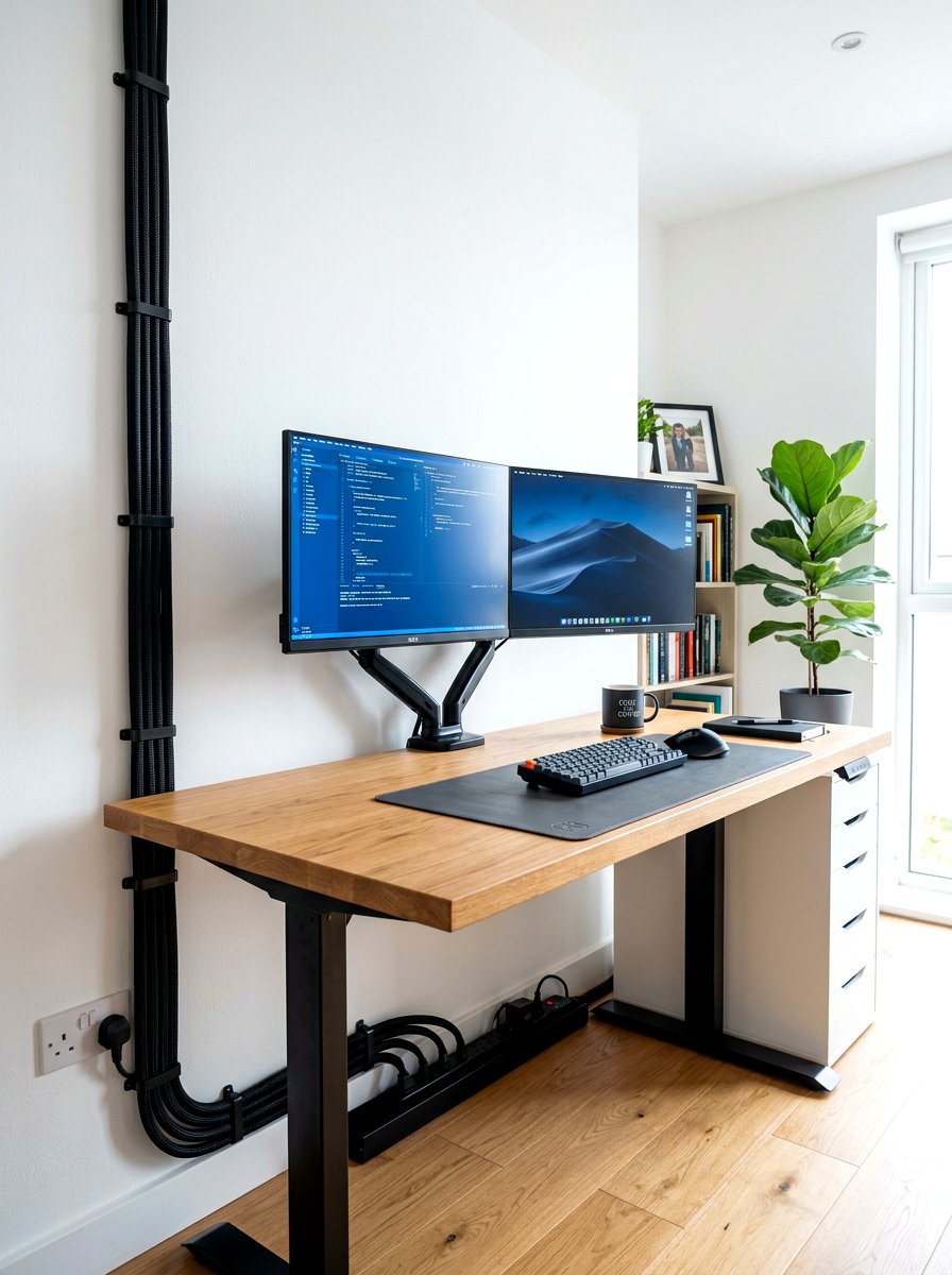Braided Cable Sleeves - 30 office cable management ideas