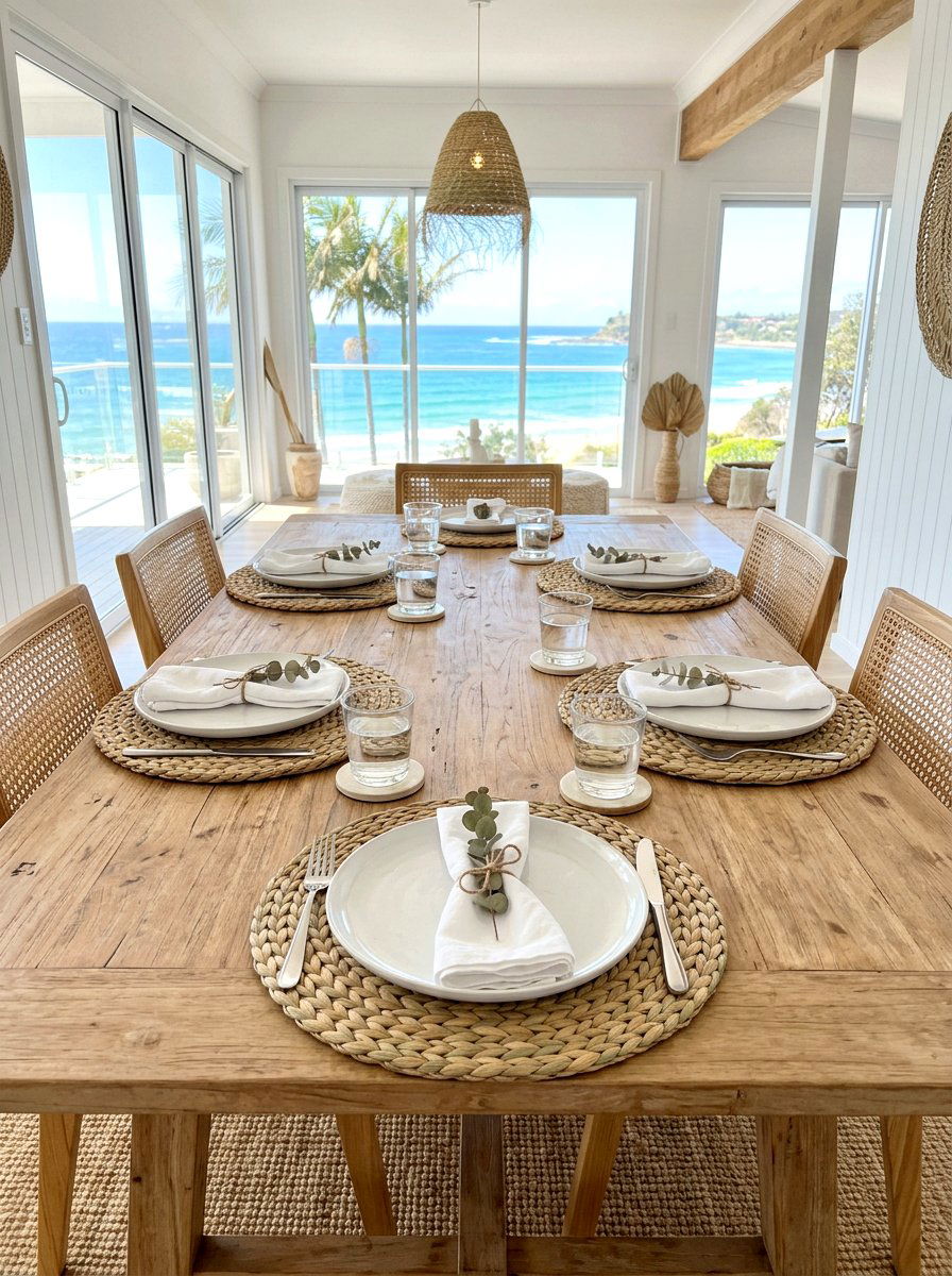 Braided seagrass mat - 30 neutral tablescape ideas