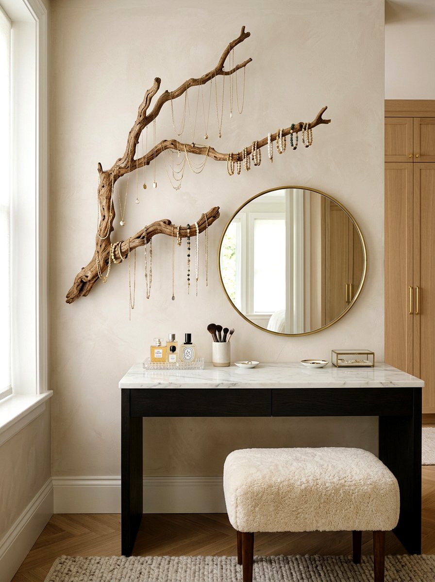 Branch Jewelry Organizer - 30 branch decor ideas