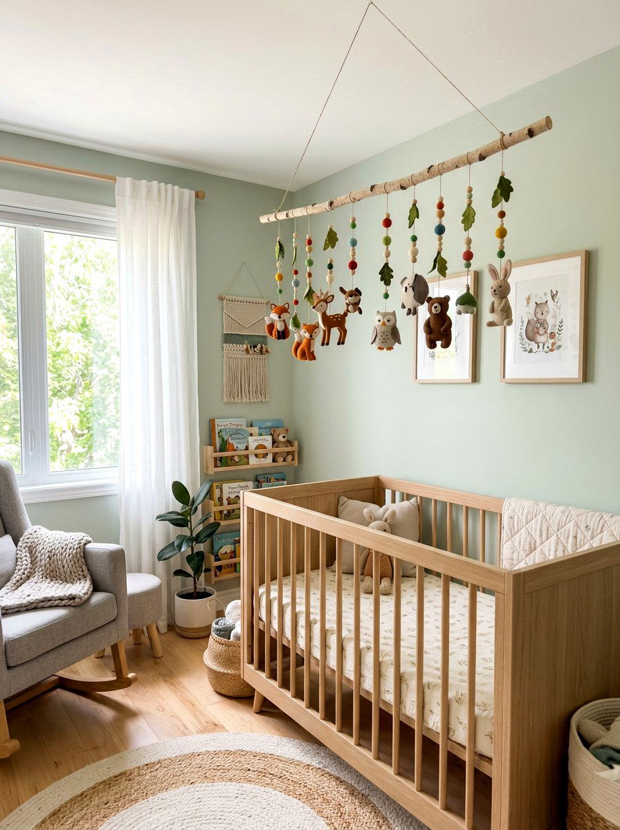 Branch Nursery Mobile - 30 branch decor ideas