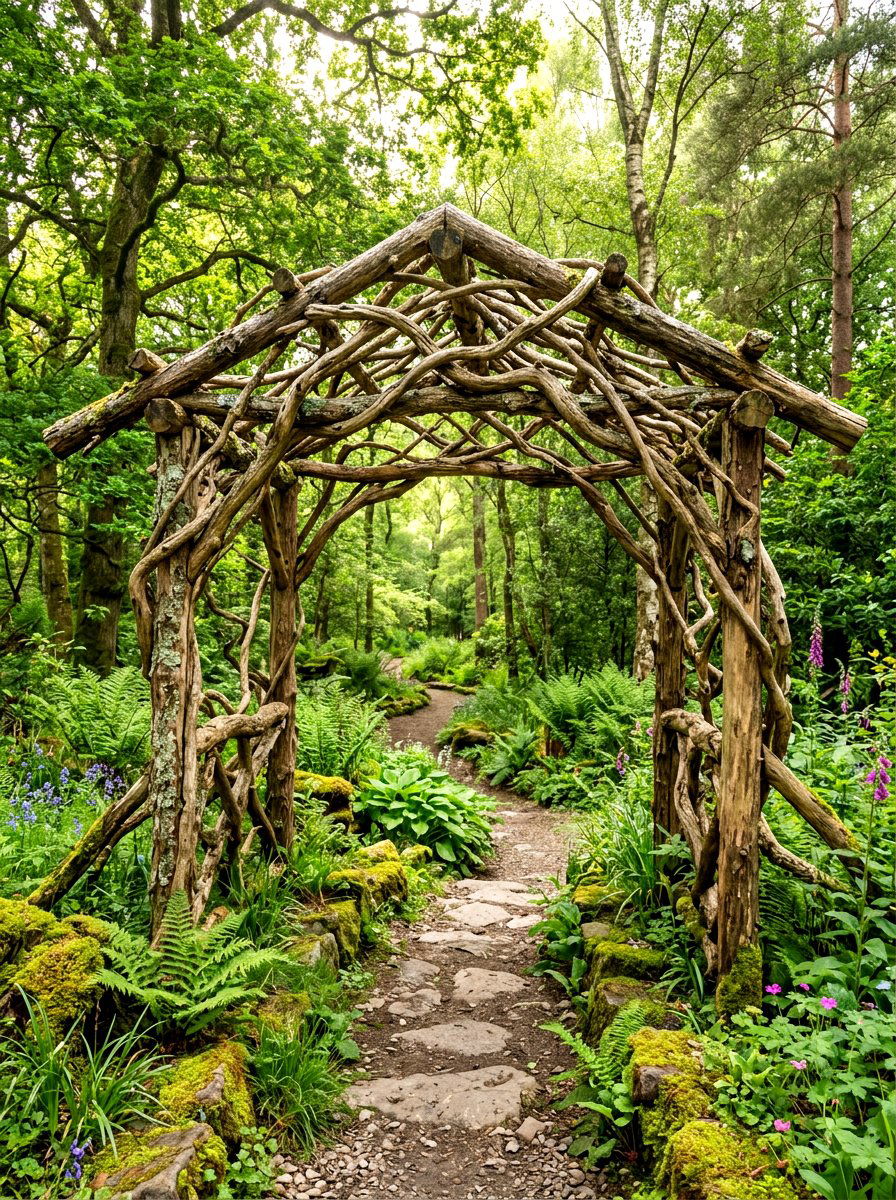 Branch Structure - 30 grape arbor ideas