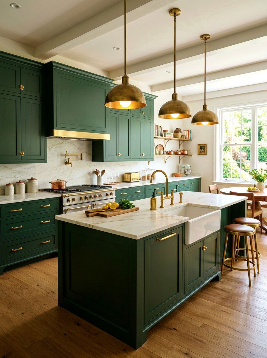 Brass Accent Kitchen - 30 collected kitchen aesthetic ideas