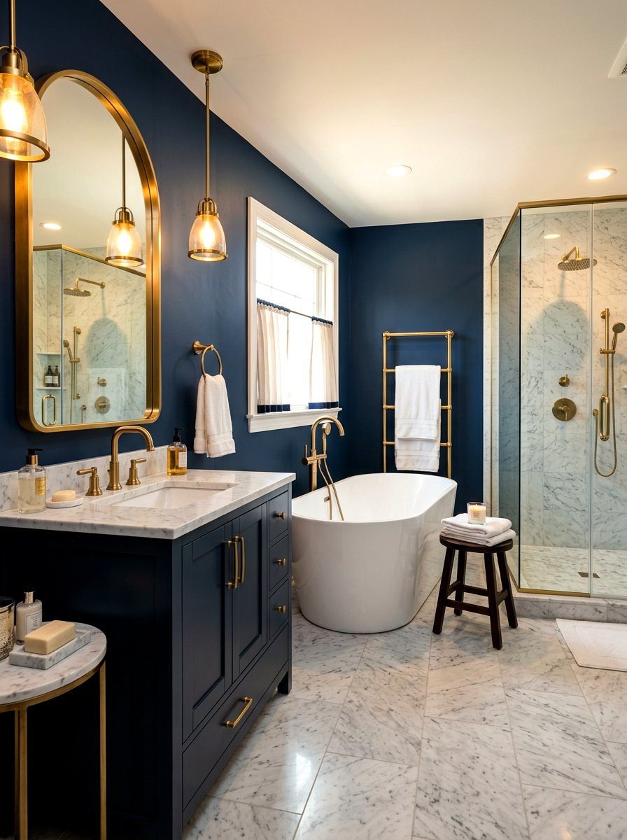 Brass Bathroom Hardware - 30 boutique hotel bathroom ideas