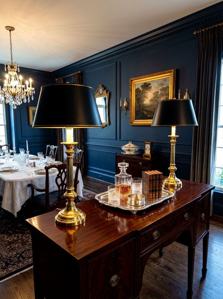 Brass Buffet Lamp - 30 buffet lamp styling ideas