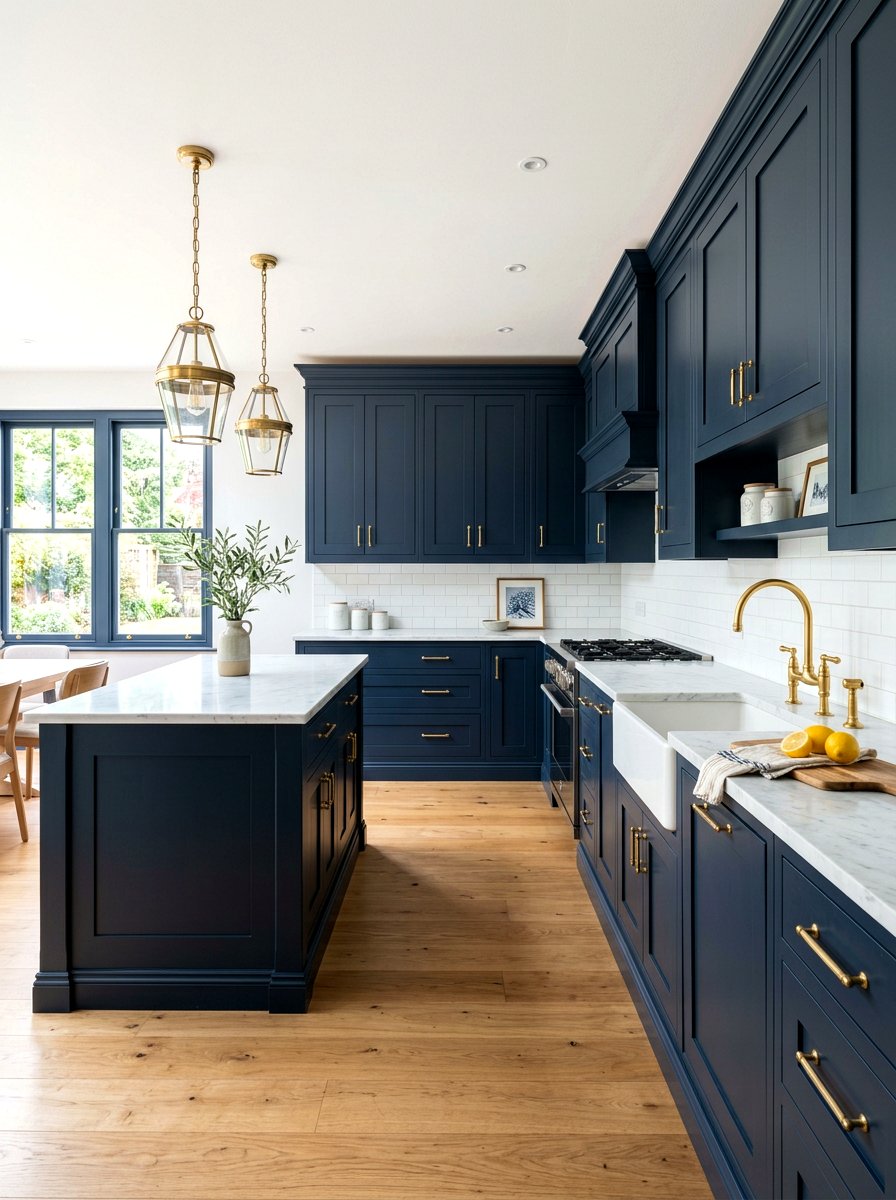 Brass Cabinet Pulls - 30 eclectic kitchen ideas