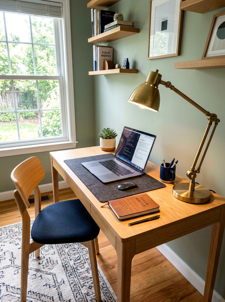 Brass Desk Lamp - 30 brass decor ideas