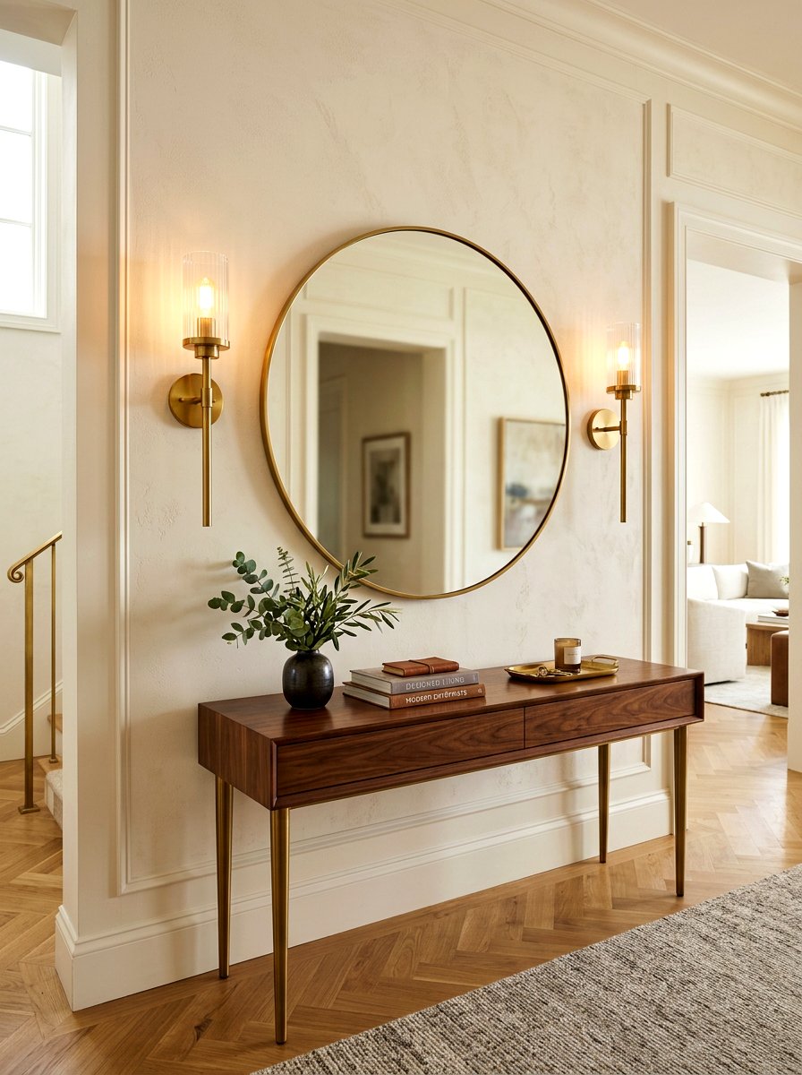 Brass Entryway Wall Sconces - 30 TikTok entryway ideas