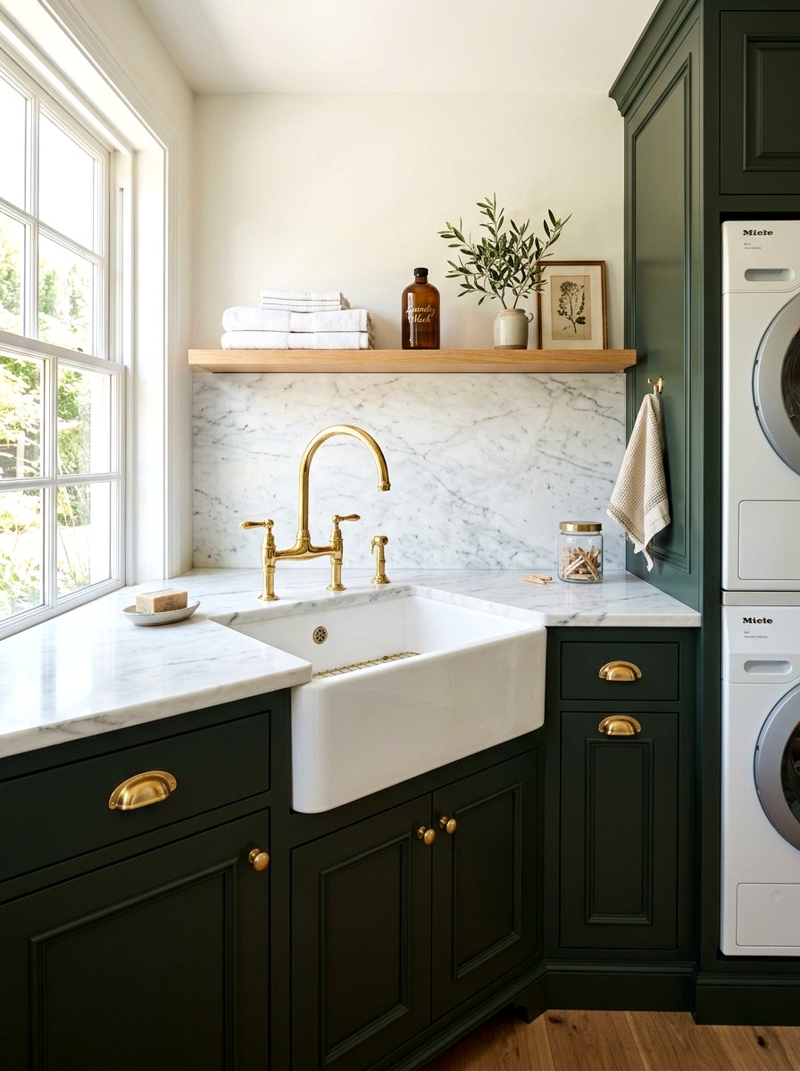 Brass Faucet Laundry Sink - 30 laundry room sink ideas